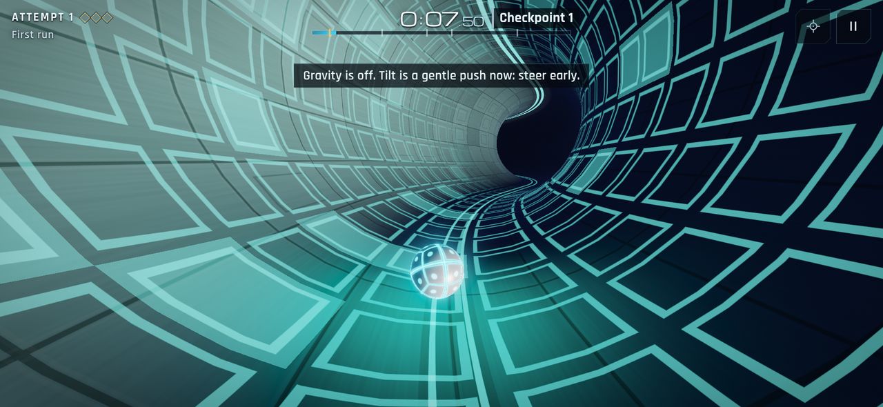 Gameplay in level 16, Zero Vector.